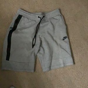 Grey Nike Tech Fleece shorts